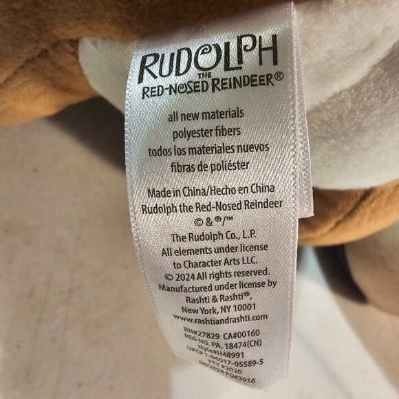 Rudolph The Red Nosed Reindeer & Clarice 10 in Light Up Musical Plush Pair NWT - Picture 16 of 16